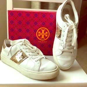 Authentic Tory Burch Carter Lace Up Sneaker